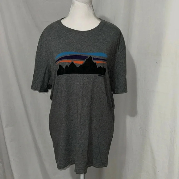 large Patagonia mountain graphic tshirt - Picture 1 of 4